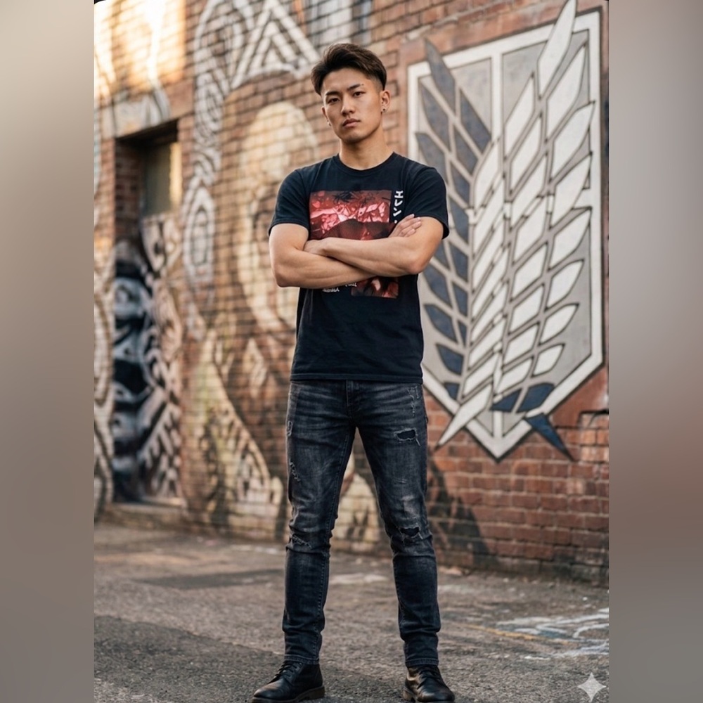 Titan Men's Black Skinny Jeans